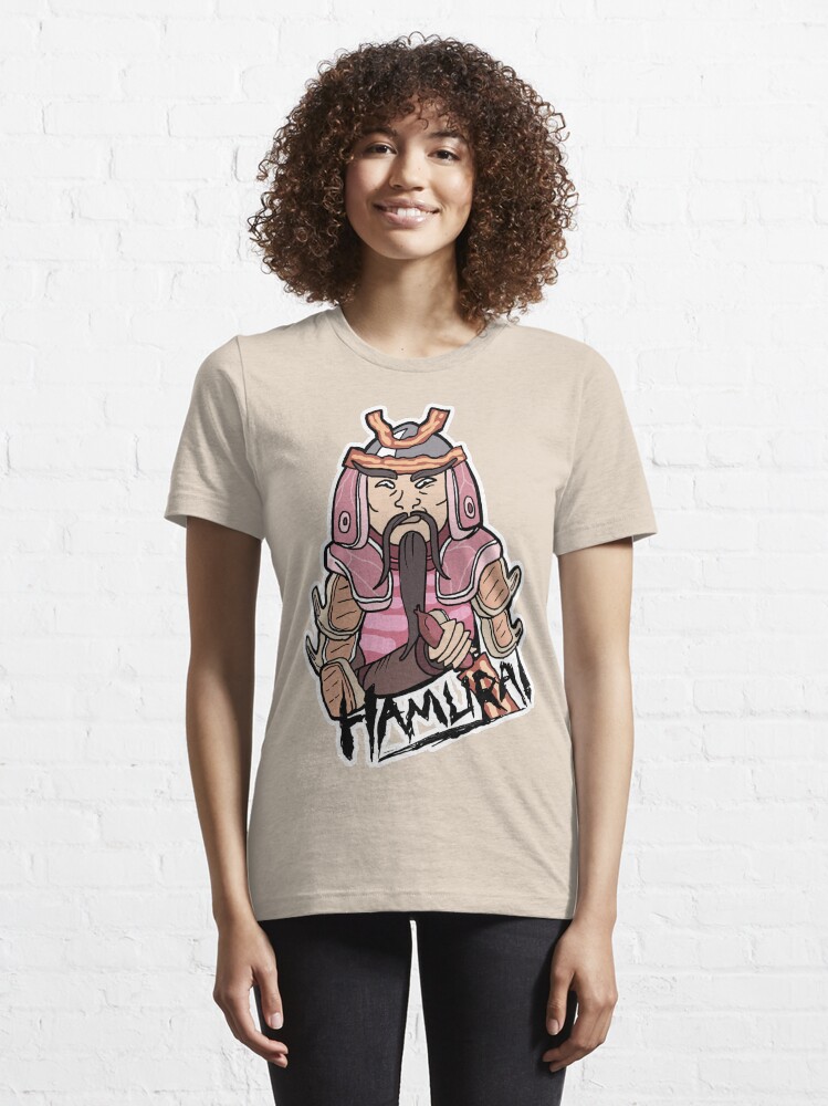 Alternate view of Hamurai from Rick and Morty™ for lovers of ham and samurai warriors! Essential T-Shirt
