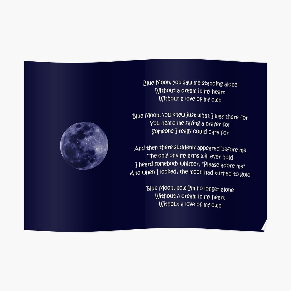 Blue Moon" Art Print By Artisandelimage | Redbubble