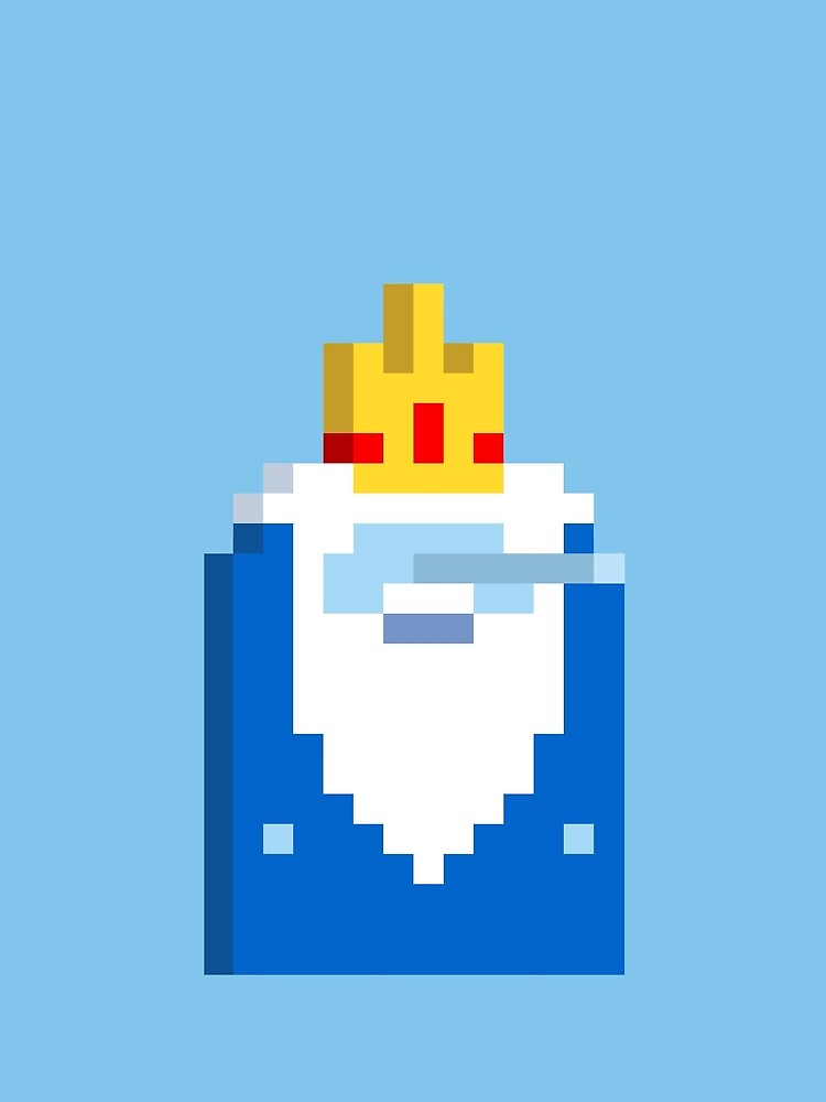 Adventure Time Ice King Voxel Style by Doomgriever