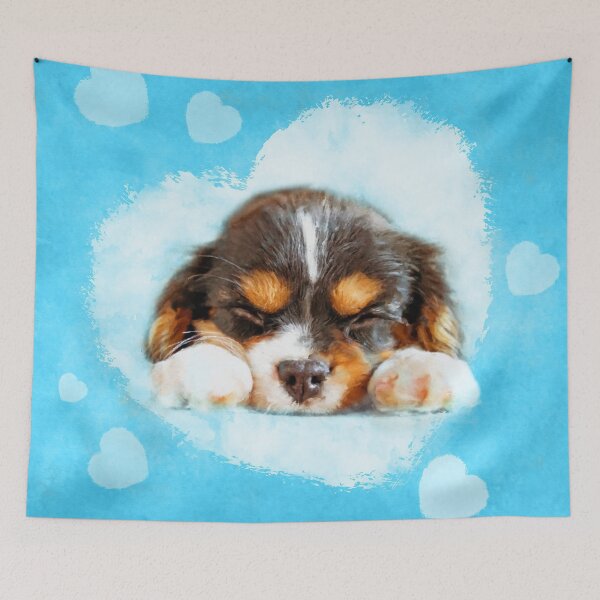 Item preview, Cavalier King Charles Spaniel Puppy designed and sold by k9printart.