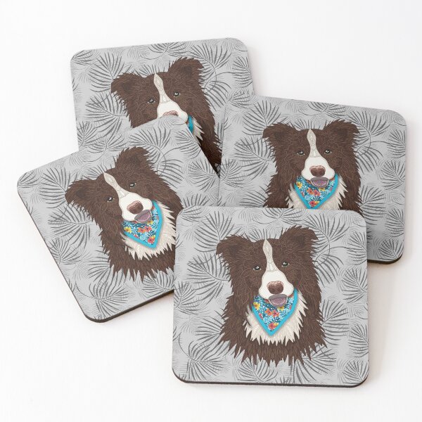 Item preview, Tropical Brown Border Collie Boy designed and sold by artlovepassion.