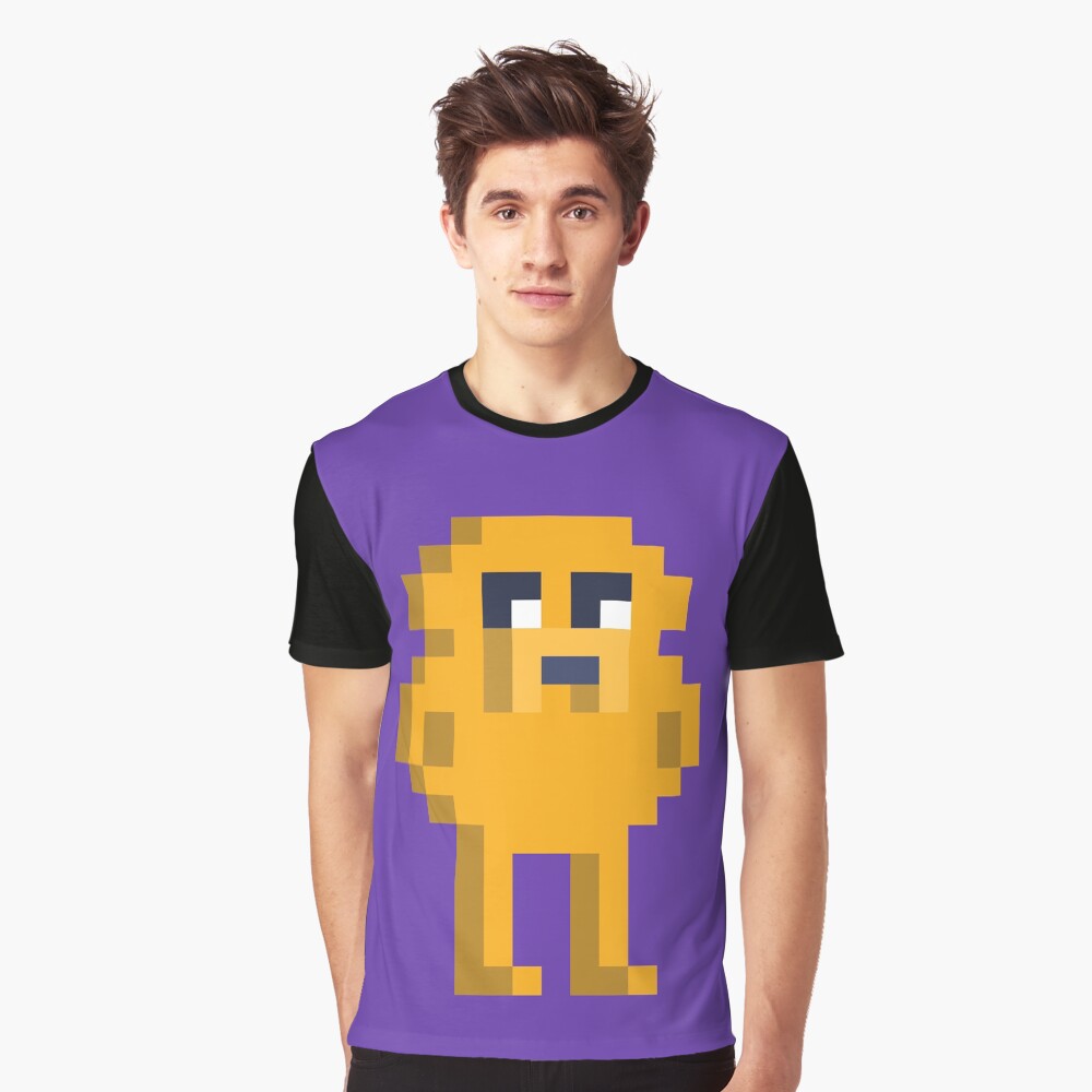 Adventure Time Jake Voxel Style Graphic T-Shirt