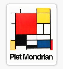 Piet Mondrian Sticker