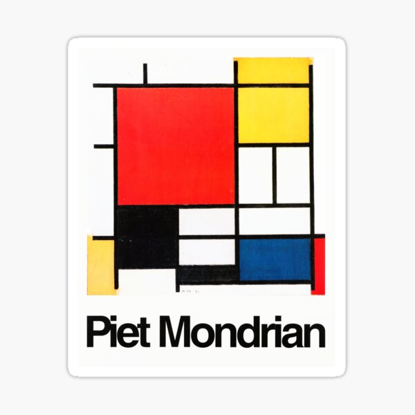 Piet Mondrian Sticker