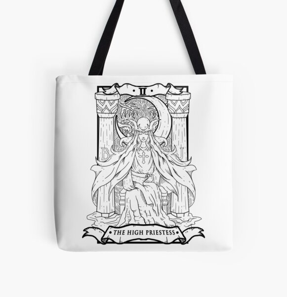 Reverse Harem Book Trope, The Queen of Wands Tarot Card, Retro Skeleton  Witchy Canvas Tote Bag, Shopping Bag • So Beautifully Broken