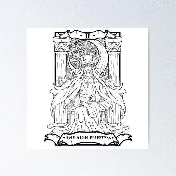 Item preview, Tarot Card The High Priestess designed and sold by Fabian Manser.