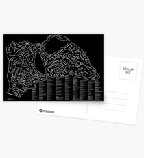 Race Tracks to Scale (Inverted) Postcards