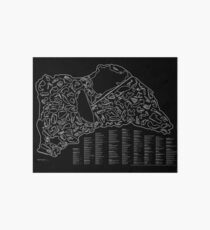 Race Tracks to Scale (Inverted) Art Board