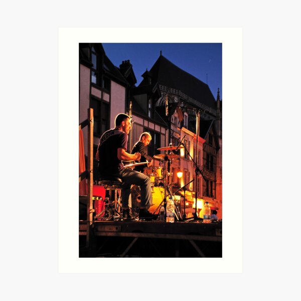 Drums player Art Print