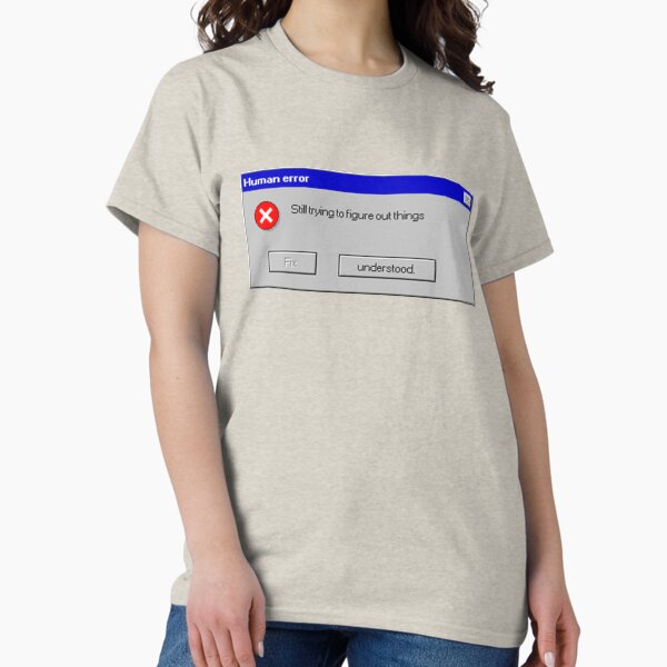 Vista previa del artículo con la obra «Windows 95 humano», diseñado y vendido por YoBurkey.