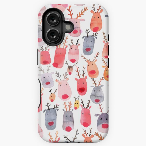 Item preview, Reindeers - Animal cuteness - Winter watercolor pattern - Rudolph designed and sold by ninoladesign.