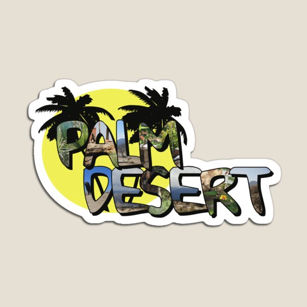 Palm Desert Large Letter with Moon Magnet
