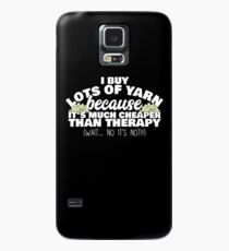 Knitting Is Cheaper Than Therapy Case/Skin for Samsung Galaxy