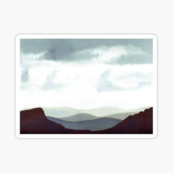 Montagnes Orage Sticker