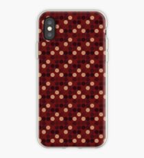 Deep red dots iPhone Case