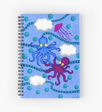 Oktopus im Himmel Spiralblock