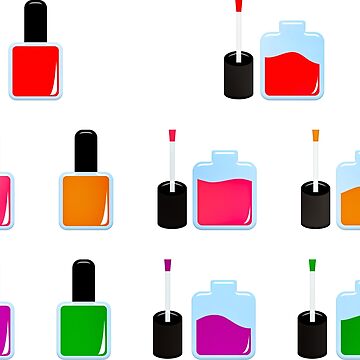 Artwork thumbnail, Nailpolish Sticker Set by Passiestickers