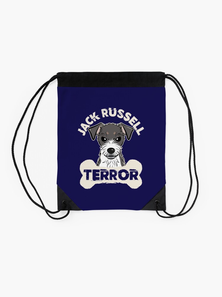 Drawstring Backpack Jack Russell Terrier Christmas Dog Xmas Shoulder Bags