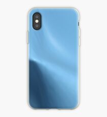 Abstract background blue surface rippled with light and shadows - 3D rendering illustration iPhone Case