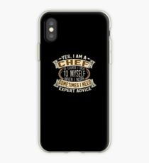 Yes I am A Chef Funny Job Phrase Design iPhone Case