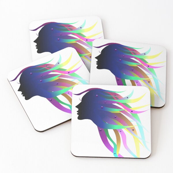 Item preview, Silhouette woman with long hair designed and sold by Patricia Piotrak.