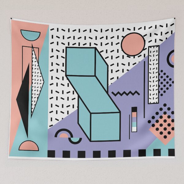 Item preview, Memphis Pattern - 80s Retro - Pastel Colors designed and sold by GraphicWave.