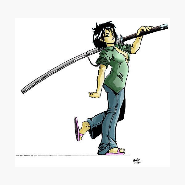 Item preview, Asplenia Studios: Nodachi Girl designed and sold by Asplenia Studios.