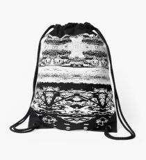 shadows in fractals Drawstring Bag