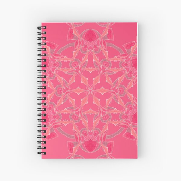 Red Over Twist Fall Into Winter Design Collection of Green Bee Mee Spiral Notebook