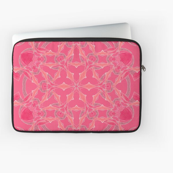 Red Over Twist Fall Into Winter Design Collection of Green Bee Mee Laptop Sleeve
