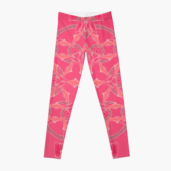 Red Over Twist Fall Into Winter Design Collection of Green Bee Mee Leggings