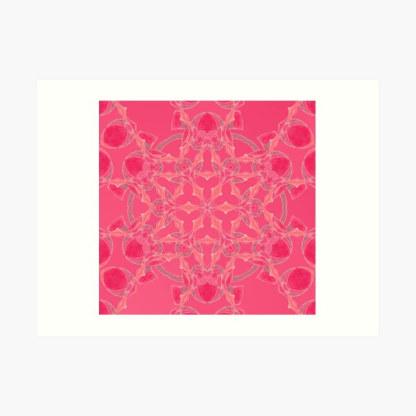 Red Over Twist Fall Into Winter Design Collection of Green Bee Mee Art Print