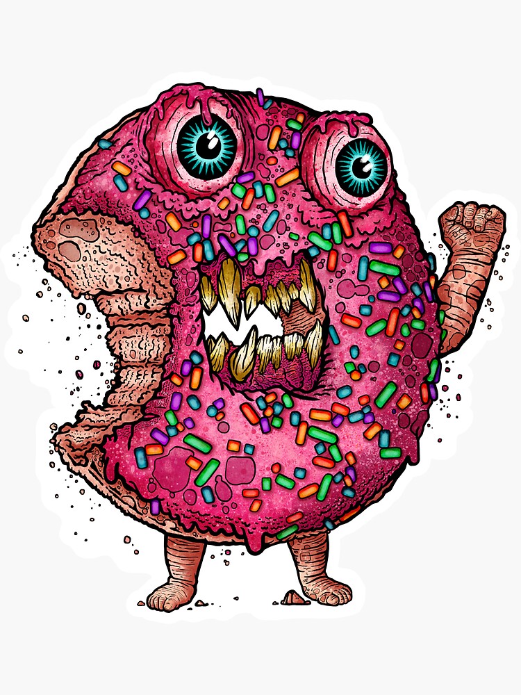 DONUT MONSTER by dustinparkerart
