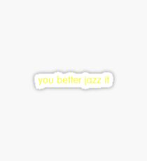 jazz it Sticker