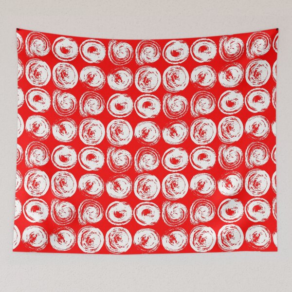 Item preview, Pinceladas redondas en rojo designed and sold by InnaPoka.