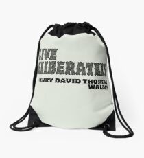 Live Deliberately - Walden Drawstring Bag