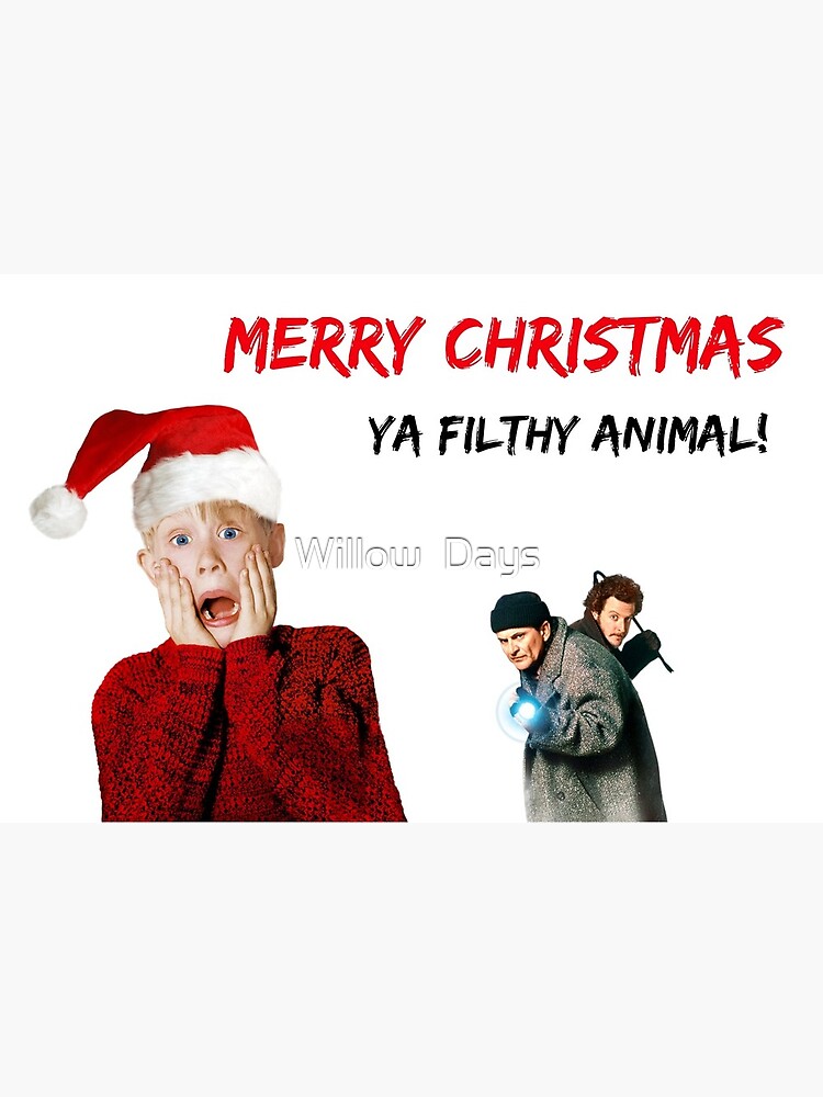 Allein Zu Hause Weihnachtskarte Weihnachtskarte Lustige Karte Zitate Geschenke Geschenke Frohe Weihnachten Ya Schmutziges Tier Meme Grusskarten Partyeinladungen Grusskarte Von Avit1 Redbubble