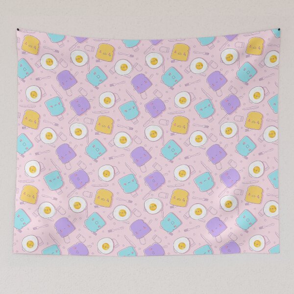 Item preview, Breakfast Kawaii - Fried egg and bread with face emotions  designed and sold by MOKO22.