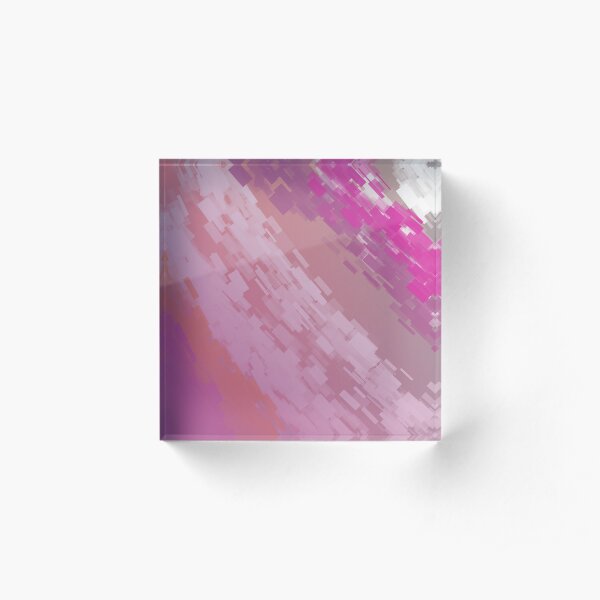 Pinks, 5D Design Blocks Acrylic Block