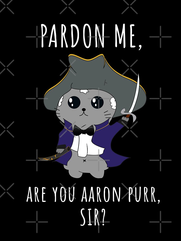 Pardon Me, Are You Aaron Purr, Sir? Hamilcat Hamilton cat Classic