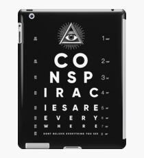 All Seeing Eye Chart Conspiracy iPad Case/Skin