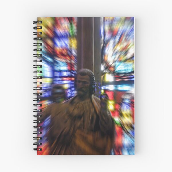 Item preview, Zoom effect on statue & stained glass window designed and sold by buttonpresser.