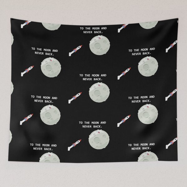 Item preview, MOON LANDING! ROCKET AND AMERICAN FLAG! GIFT IDEA designed and sold by JamesandLuis.