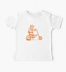 Schwein auf Fahrrad Baby T-Shirt