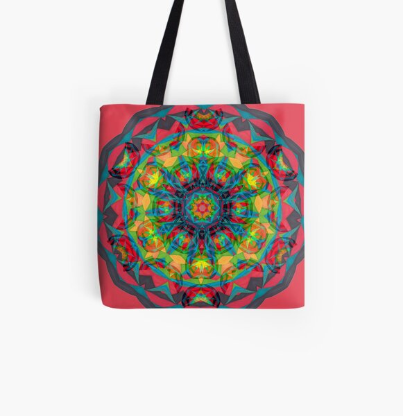 Charcoal and Fruit Ties Fall Into Winter Collection at Green Bee Mee All Over Print Tote Bag
