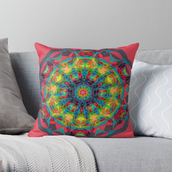 Charcoal and Fruit Ties Fall Into Winter Collection at Green Bee Mee Throw Pillow