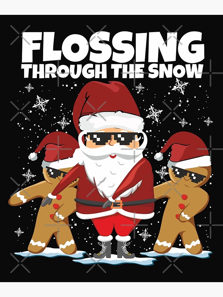 Flossing through the snow christmas jumper best sale