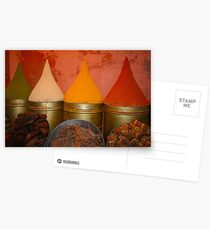 Spices shop in the medina of Marrakesh, Morocco Postcards