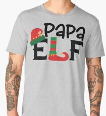 Elf Family Christmas Shirt, Papa Elf Men's Premium T-Shirt