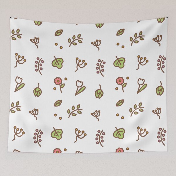 Item preview, White flower pattern designed and sold by Kirill Berbetch.